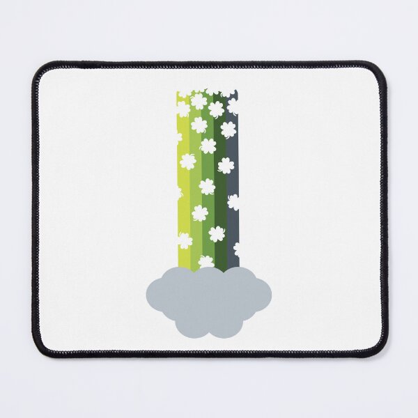 Item preview, Cascading Clover-Rainbow, Green, Yellow, Blue designed and sold by aZillionLines.