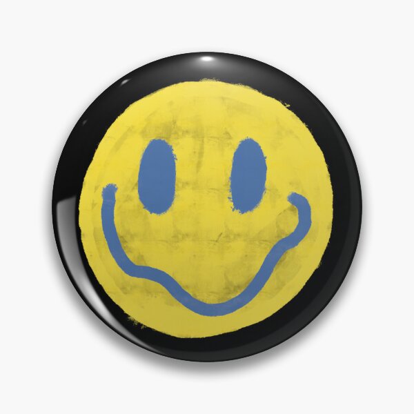Item preview, Yellow and Blue Vintage Smiley Face designed and sold by JadedLilacsArt.