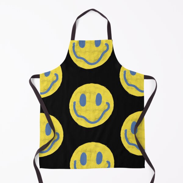Item preview, Yellow and Blue Vintage Smiley Face designed and sold by JadedLilacsArt.