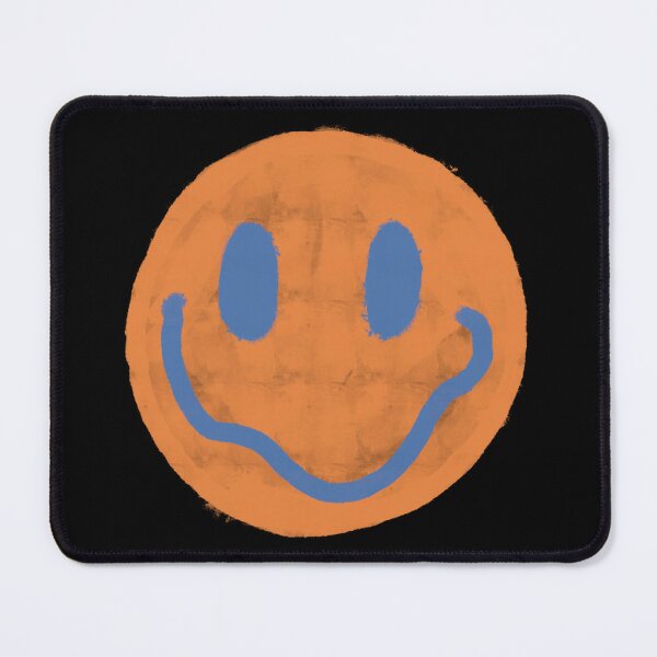 Item preview, Orange and Blue Vintage Smiley Face designed and sold by JadedLilacsArt.