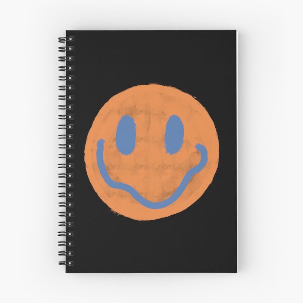 Item preview, Orange and Blue Vintage Smiley Face designed and sold by JadedLilacsArt.