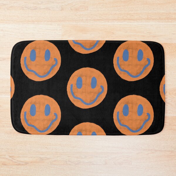 Item preview, Orange and Blue Vintage Smiley Face designed and sold by JadedLilacsArt.