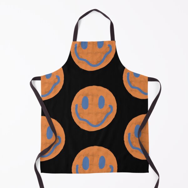 Item preview, Orange and Blue Vintage Smiley Face designed and sold by JadedLilacsArt.