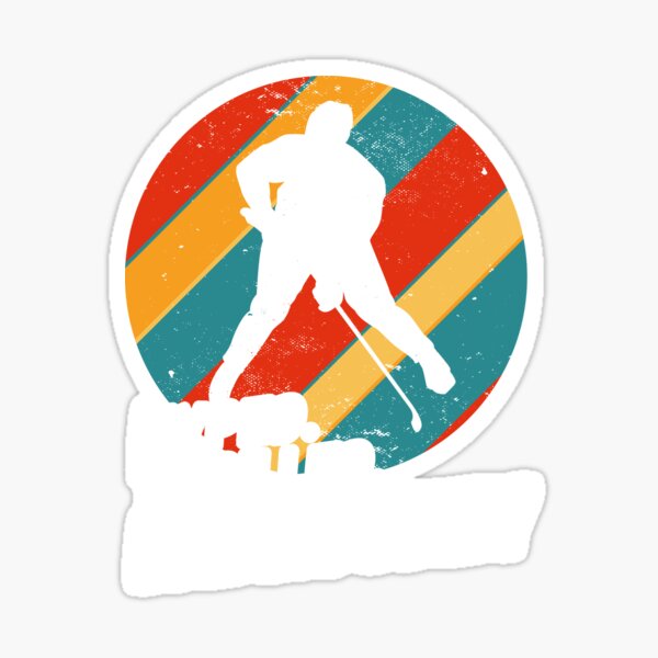 Item preview, Hyped, Emocionado, Hockey sobre hielo - Silueta de hockey sobre hielo designed and sold by rattob.