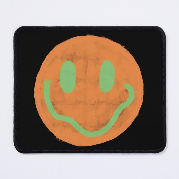 Item preview, Orange and Green Vintage Smiley Face designed and sold by JadedLilacsArt.