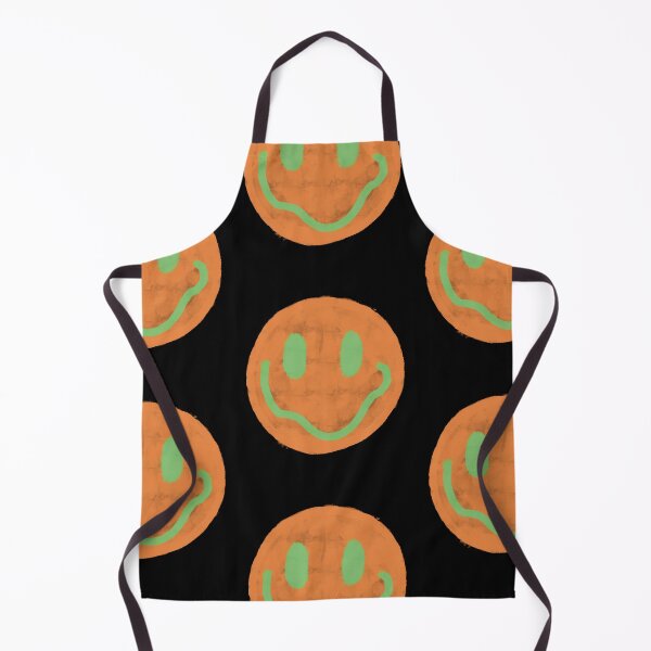Item preview, Orange and Green Vintage Smiley Face designed and sold by JadedLilacsArt.