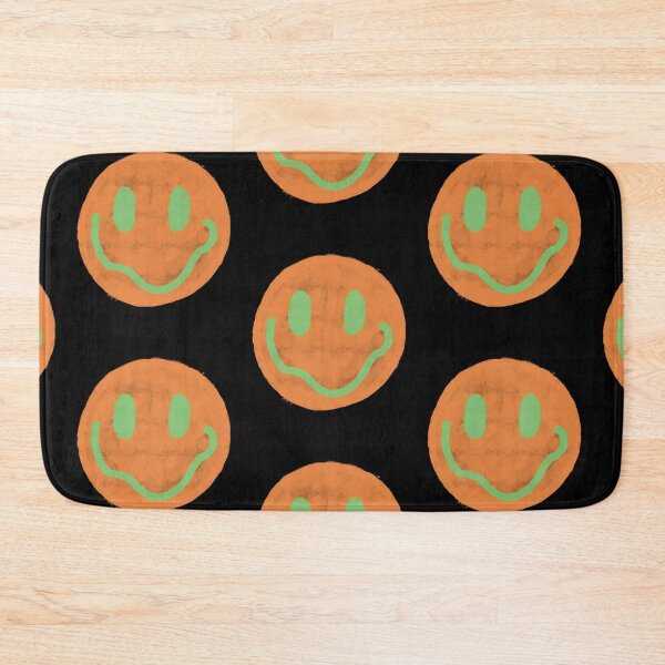 Item preview, Orange and Green Vintage Smiley Face designed and sold by JadedLilacsArt.