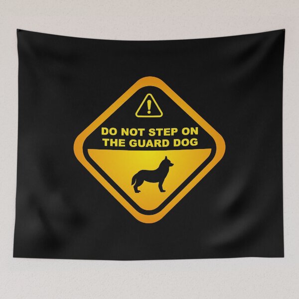 Item preview, Humorous Siberian husky   Guard Dog Warning, Siberian husky   dog owners lovers, mom dad gift birthday idea graphic design, funny cute, fathers day designed and sold by Raiko-art.