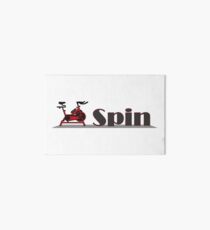Spin Class - Red Design - Spinning Art Board