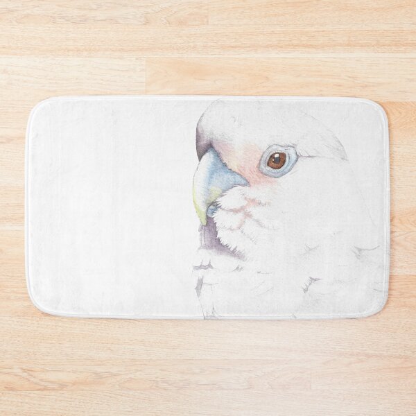 Item preview, Goffin Tanimbar corella cockatoo watercolor portrait parrot designed and sold by L'Atelier Oranjade.