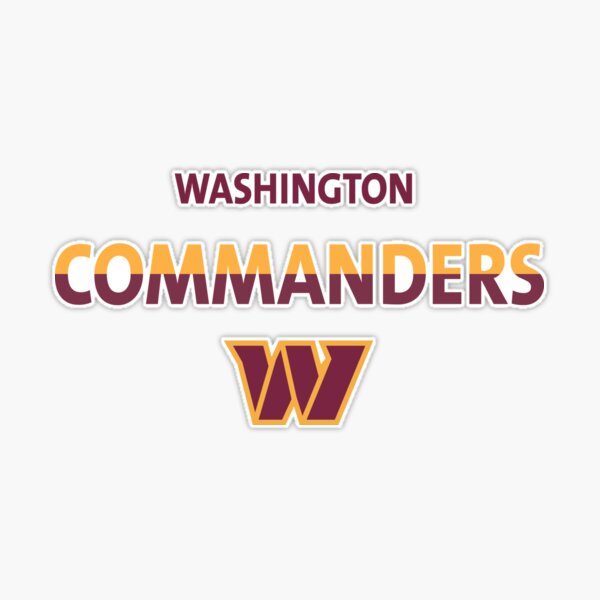 Washington Commanders Sticker by Afrah.design