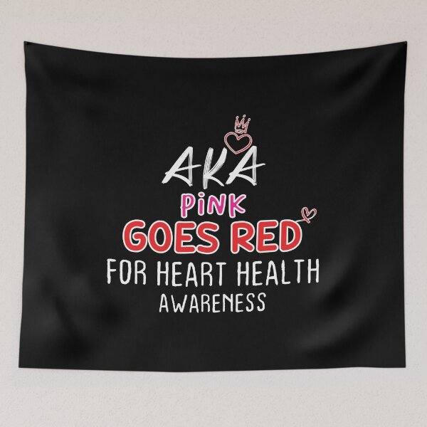 Item preview, AKA Pink Goes Red For Heart Health Awareness Classic T-shirt Awareness Month 2022 Essential T-Shirt designed and sold by Achrafilla1.