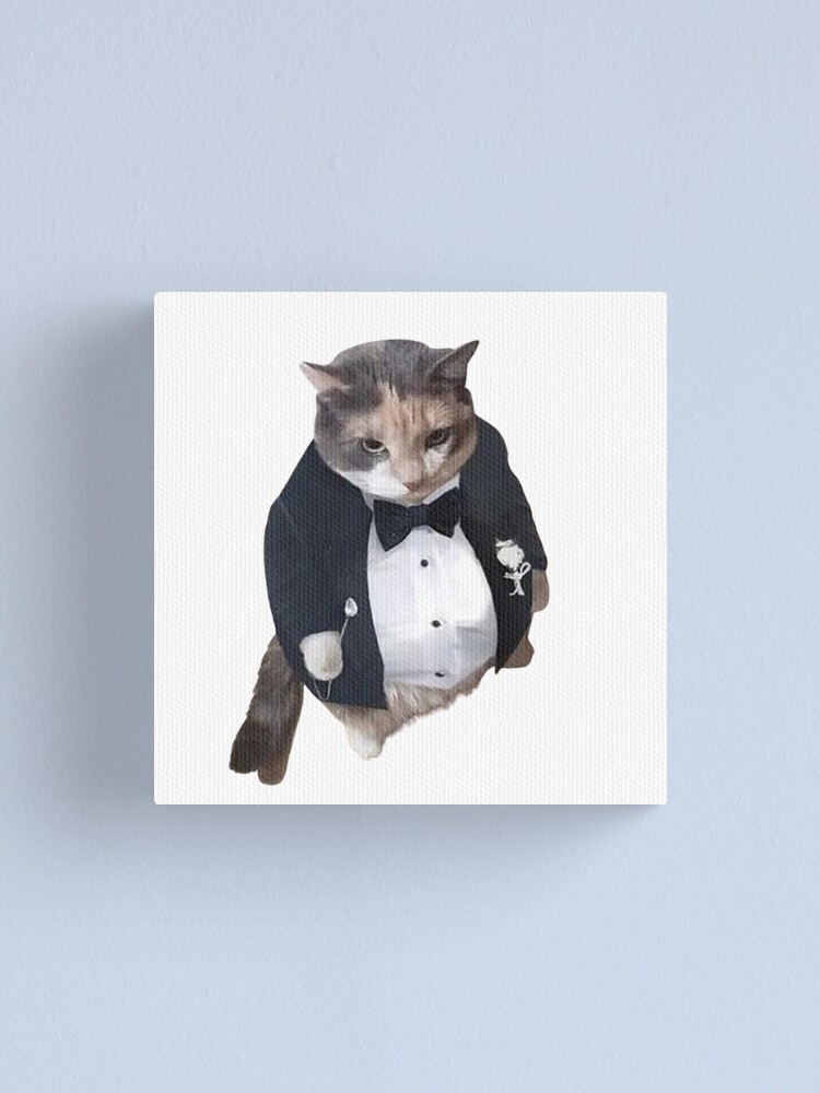 ANGRY CAT MEME CAT Canvas Print for Sale by ANIMEBESTSELLER