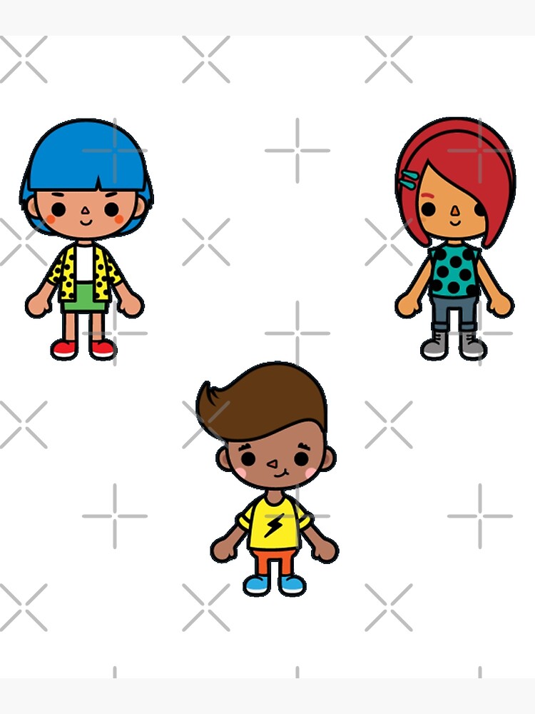 funny toca boca characters pack | Poster