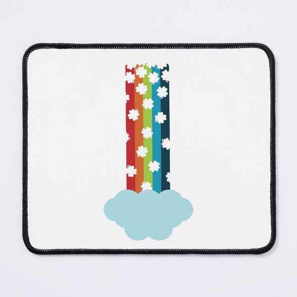 Item preview, Cascading Clover-Rainbow, Bright and Vivid Colors designed and sold by aZillionLines.