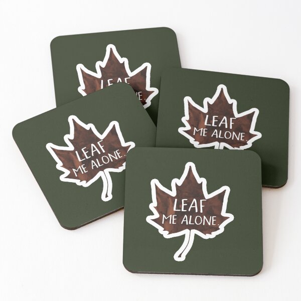Item preview, LEAF me alone - Introvert Pun designed and sold by hitechmom.