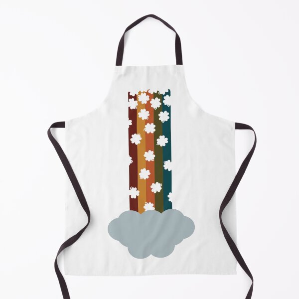 Item preview, Cascading Clover-Rainbow, Earthy/Muted colors designed and sold by aZillionLines.