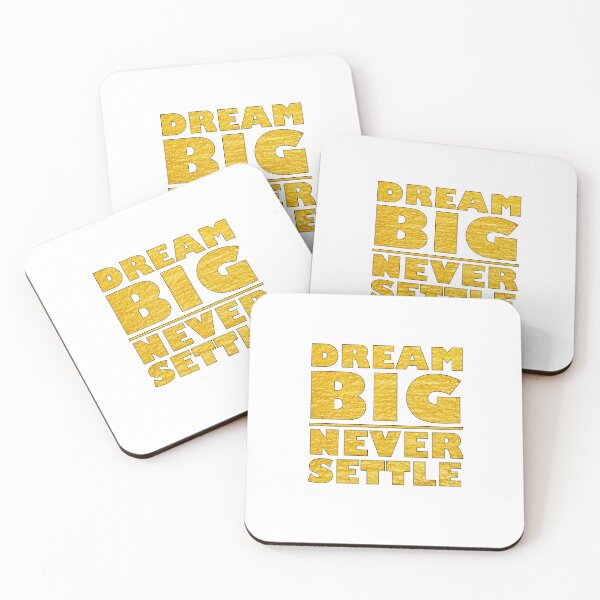 Item preview, Dream Big Never Settle - Gold designed and sold by BKNation.