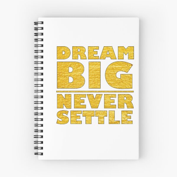 Item preview, Dream Big Never Settle - Gold designed and sold by BKNation.