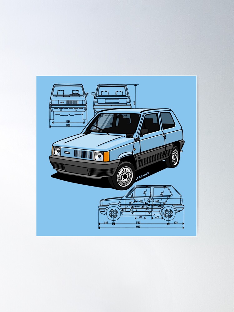 Fiat Panda 141 Slammed | Poster