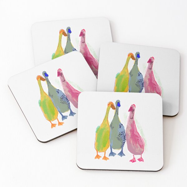Item preview, Colourful Indian Runner Ducks  designed and sold by MDBespokeArt.