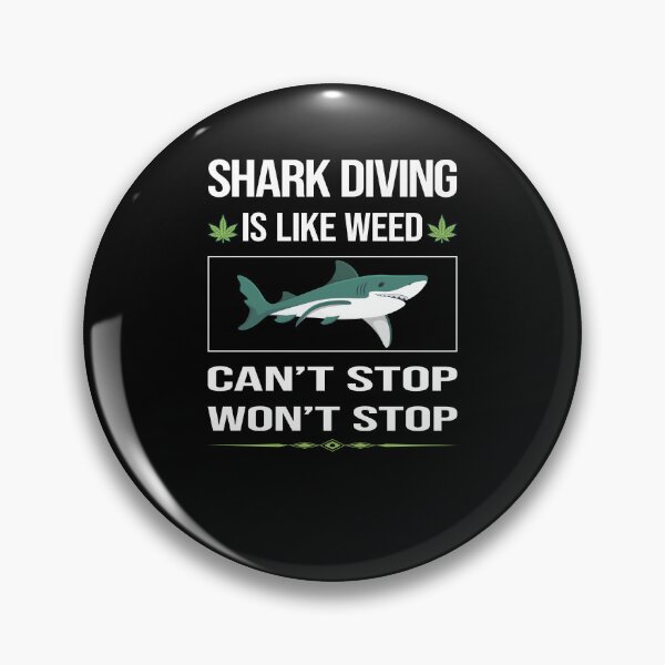 Item preview, Funny Can't Stop Shark Diving Diver designed and sold by FulviaContreras.