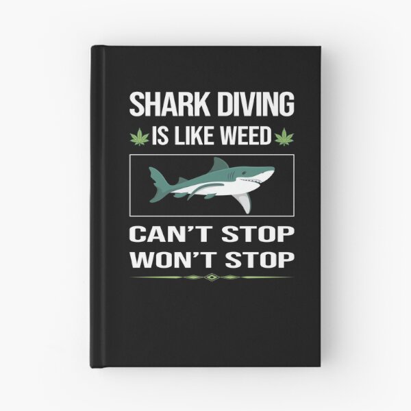 Item preview, Funny Can't Stop Shark Diving Diver designed and sold by FulviaContreras.