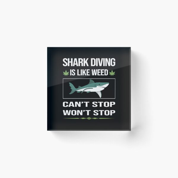 Item preview, Funny Can't Stop Shark Diving Diver designed and sold by FulviaContreras.