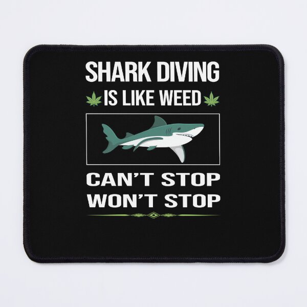 Item preview, Funny Can't Stop Shark Diving Diver designed and sold by FulviaContreras.