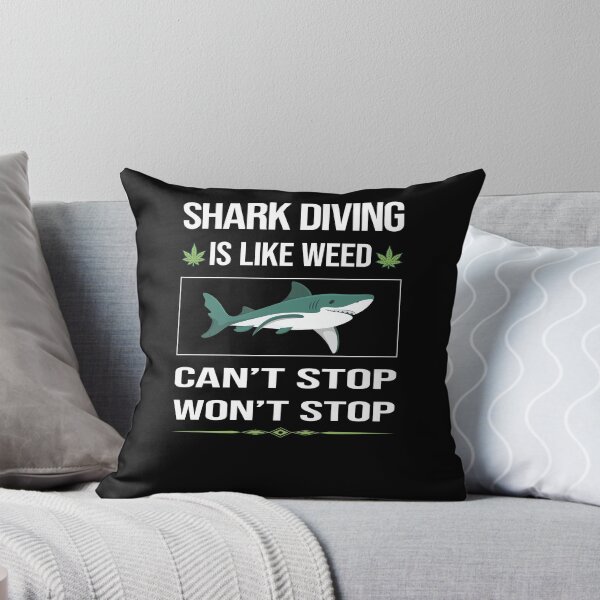 Item preview, Funny Can't Stop Shark Diving Diver designed and sold by FulviaContreras.