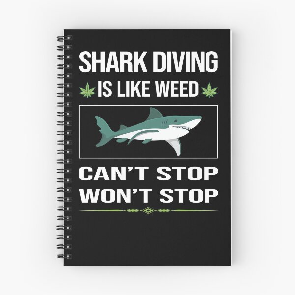 Item preview, Funny Can't Stop Shark Diving Diver designed and sold by FulviaContreras.