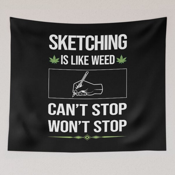 Item preview, Funny Can't Stop Sketching designed and sold by FulviaContreras.