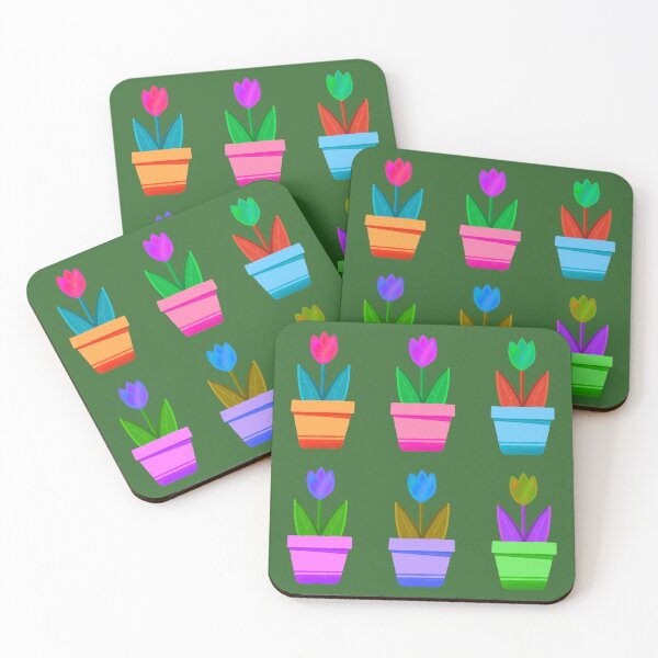 Item preview, Tulips Sticker Pack Flowers Flowerpots Spring Summer Autumn Winter designed and sold by Shirtilike.