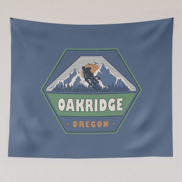 Item preview, Oakridge Oregon Mountain Biking Vintage MTB Design designed and sold by CynthiaGraphics.