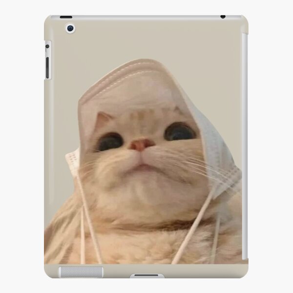 HQ Pathetic Cat Meme Cursed Face | iPad Case & Skin