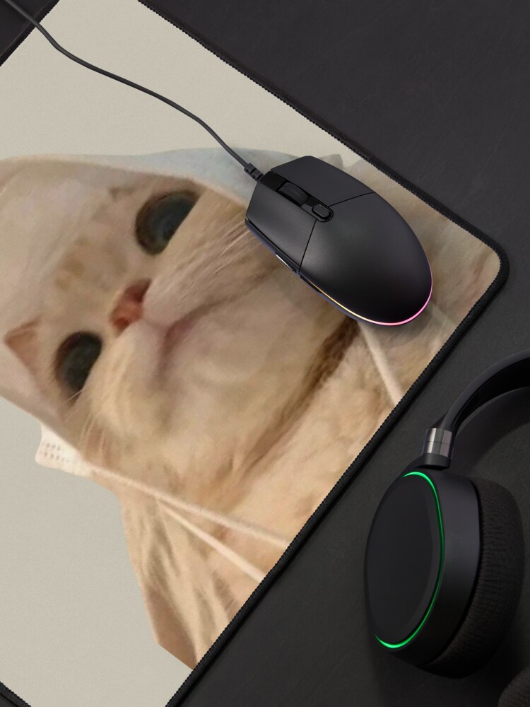 Funny cat meme face' Mouse Pad