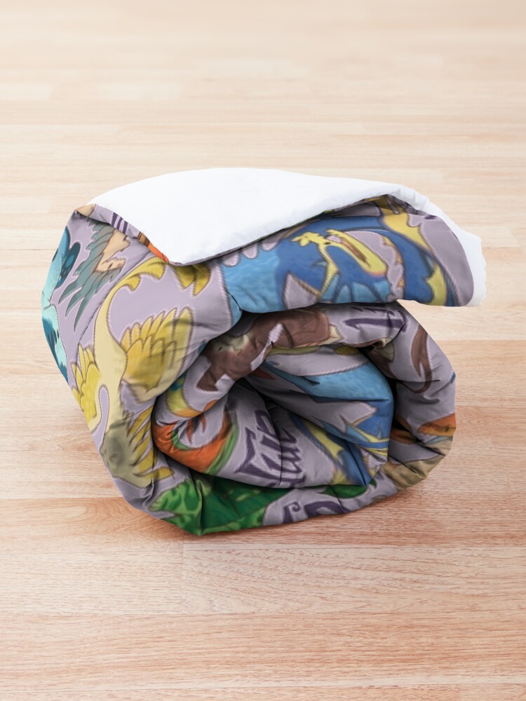 Alternate view of Mini dragon compendium in lavender Comforter