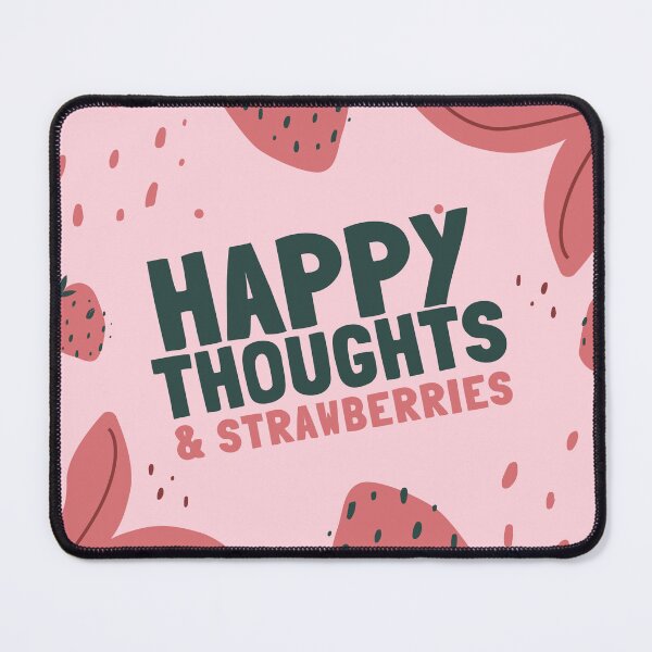 Item preview, happy thoughts & strawberries designed and sold by goblinbabe.