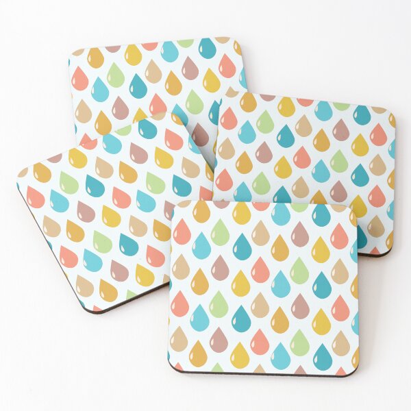 Item preview, Colorful pastel raindrops pattern  designed and sold by Yasminepatterns .