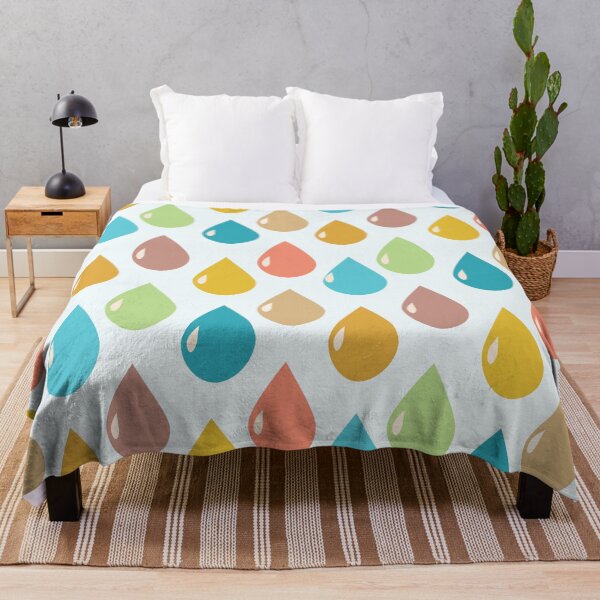 Item preview, Colorful pastel raindrops pattern designed and sold by Yasminepatterns .