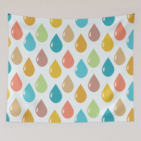 Item preview, Colorful pastel raindrops pattern  designed and sold by Yasminepatterns .