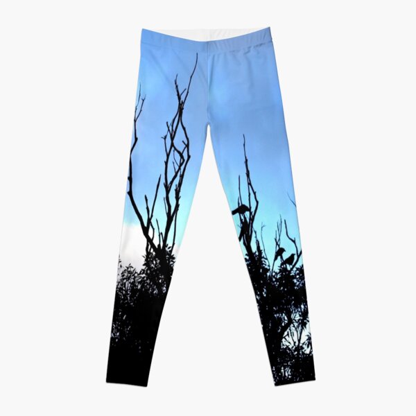 Birds Tree Sky Leggings
