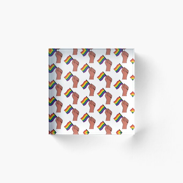 Artikelvorschau, Handmuster der LGBTQ-Flagge entworfen und verkauft von BThingies.