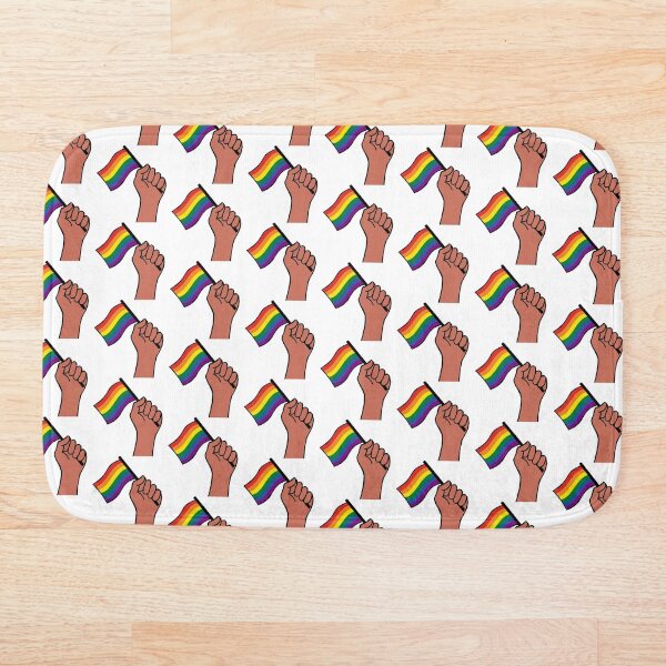 Item preview, Patrón de mano de bandera LGBTQ designed and sold by BThingies.