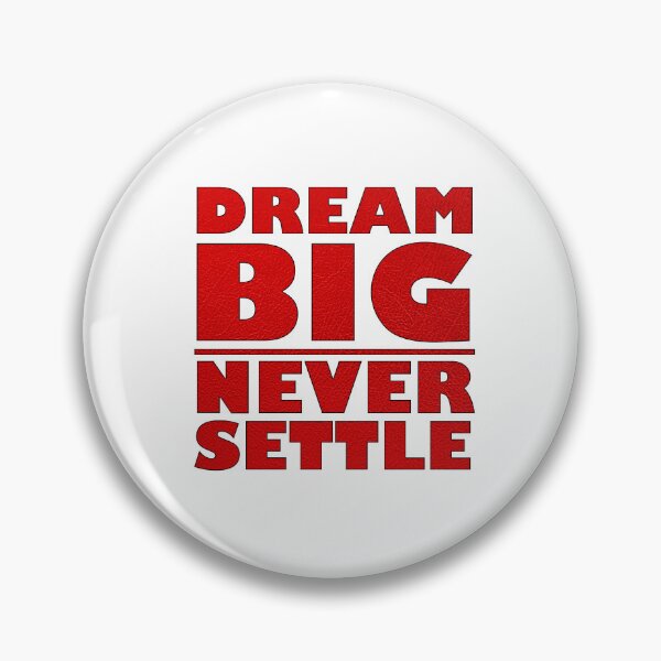 Item preview, Dream Big Never Settle - Blood Red Leather designed and sold by BKNation.