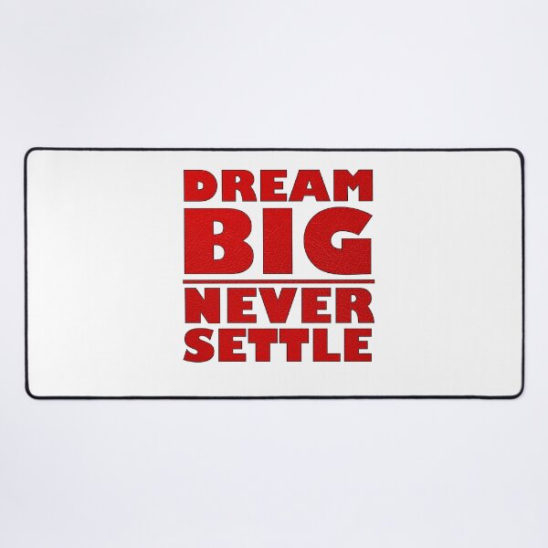 Item preview, Dream Big Never Settle - Blood Red Leather designed and sold by BKNation.