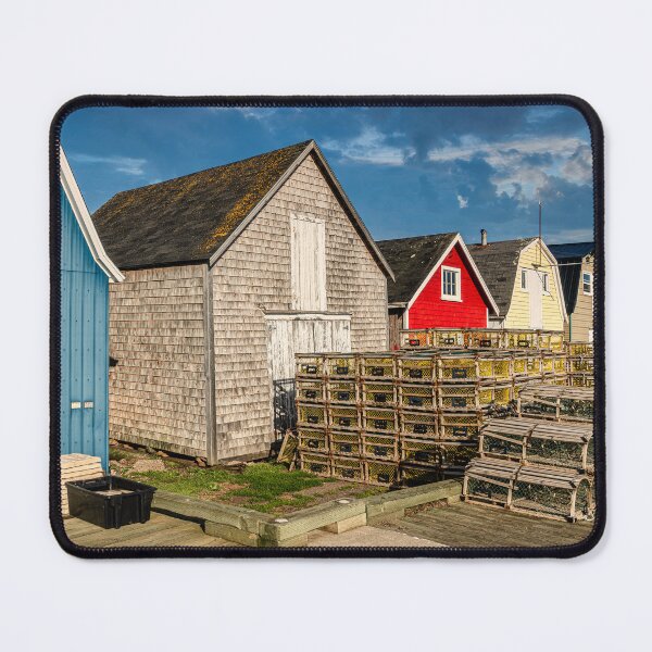 Item preview, PEI Lobster Traps on the Wharf 2 designed and sold by onepony.