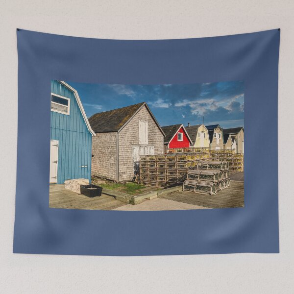 Item preview, PEI Lobster Traps on the Wharf 2 designed and sold by onepony.