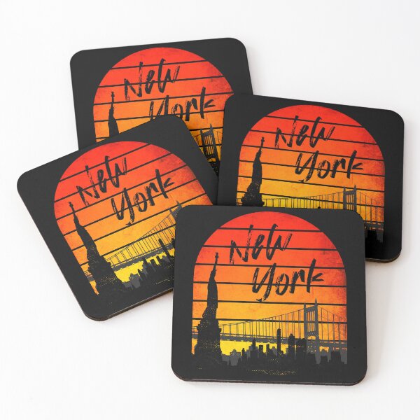Item preview, New York Skyline Vintage Sunset designed and sold by ACC .