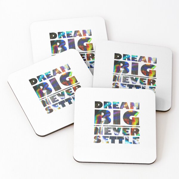 Item preview, Dream Big Never Settle - Holograma plateado designed and sold by BKNation.